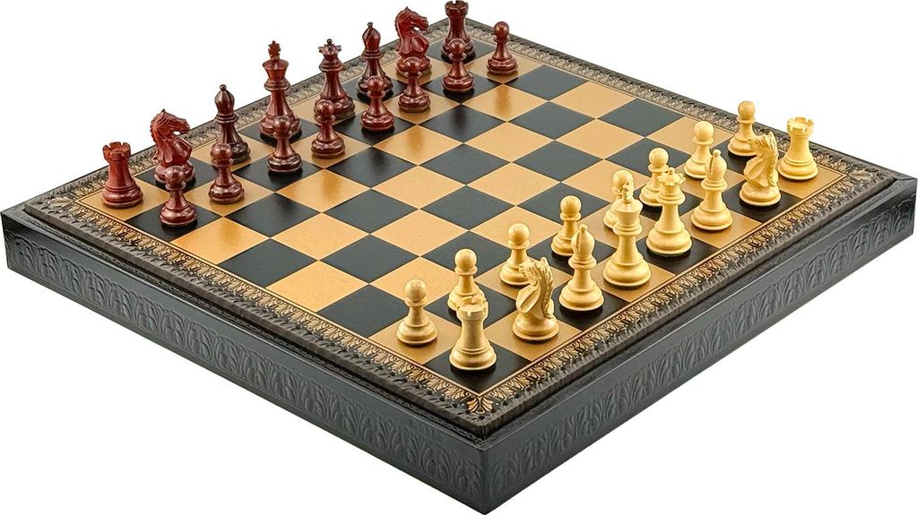 s 3-in-1 Spielset – Schach, Dame & Backgammon – Italienische Eleganz 48