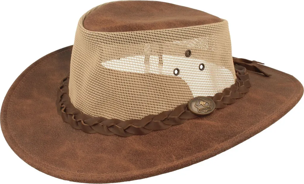 Chapeau de Cowboy en cuir Scippis Darwin robuste pour randonnée et loisirs
