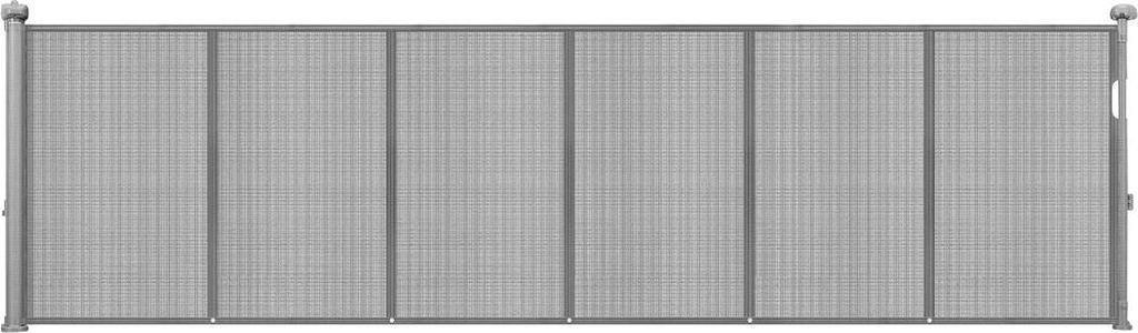 Einziehbares Babygitter, 870 mm hoch, bis zu 2800 mm breit, einziehbares Gitter für Kinder oder Haustiere, Netzgewebe, einfach zu installieren fü...