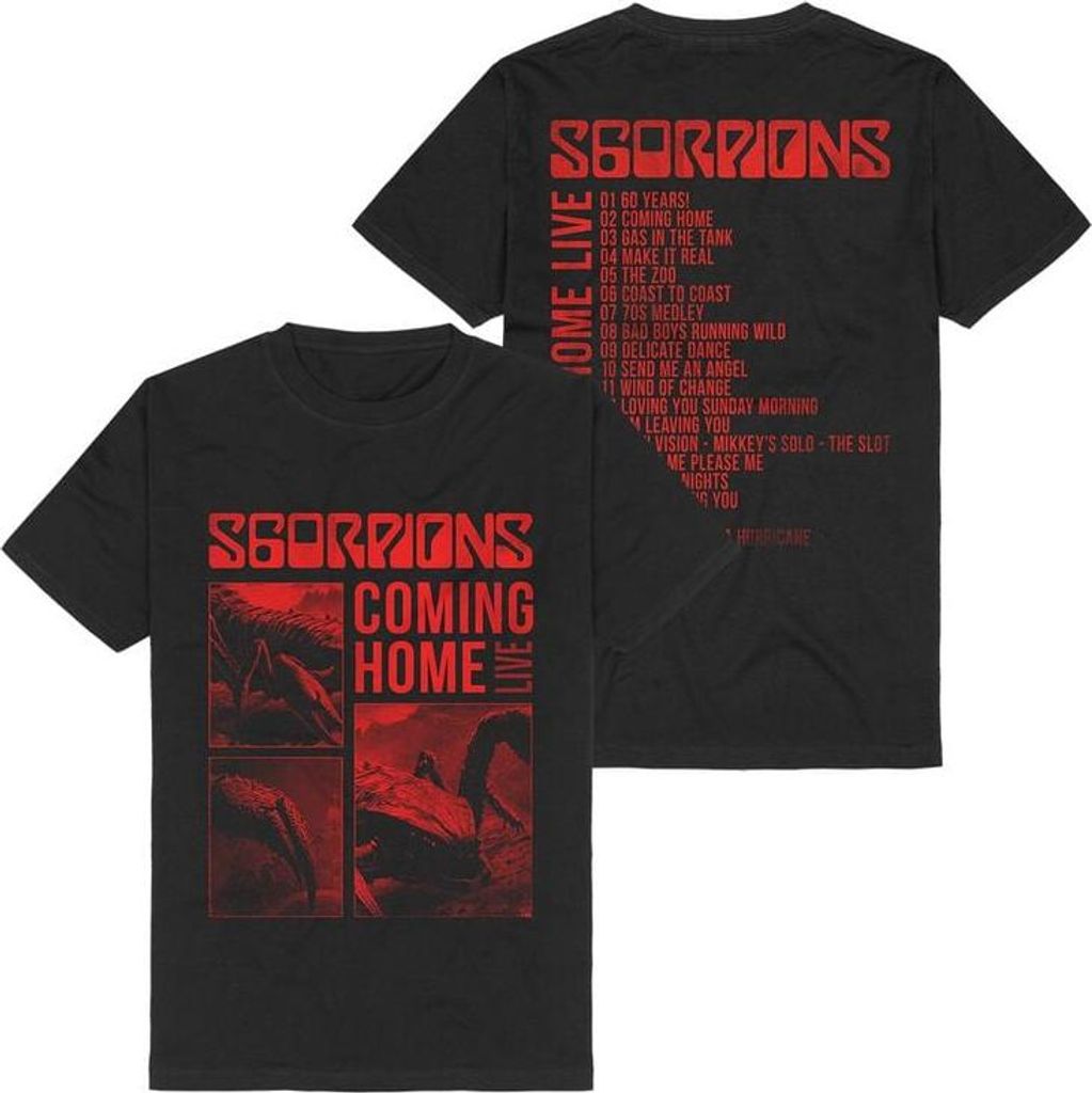 Scorpions T-Shirt Herren Coming Home Live schwarz L