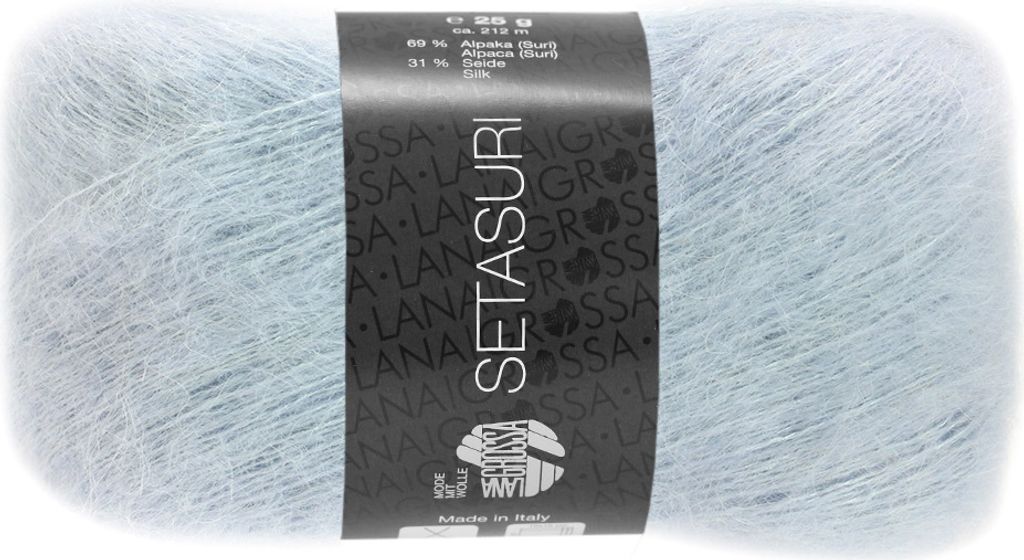 Lana Grossa SETASURI 25 g feines Lace-Garn aus Alpaka und Produktbild 