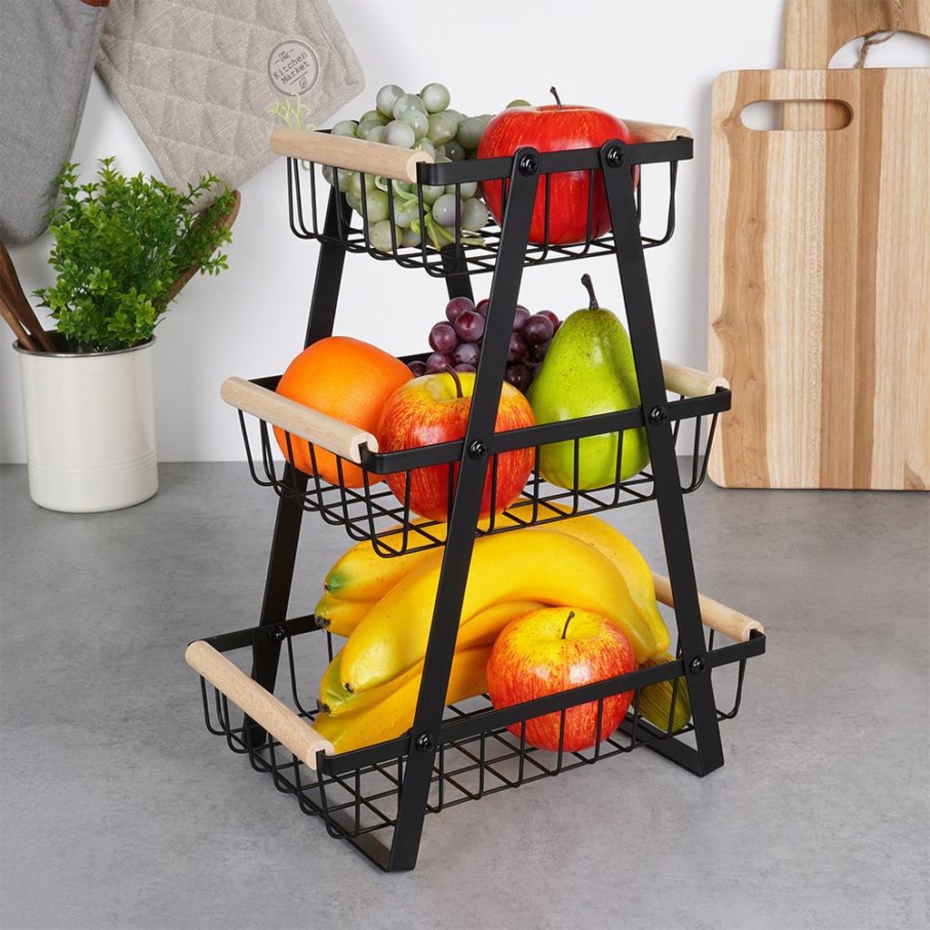Cesto di frutta in filo metallico, per frutta da bancone