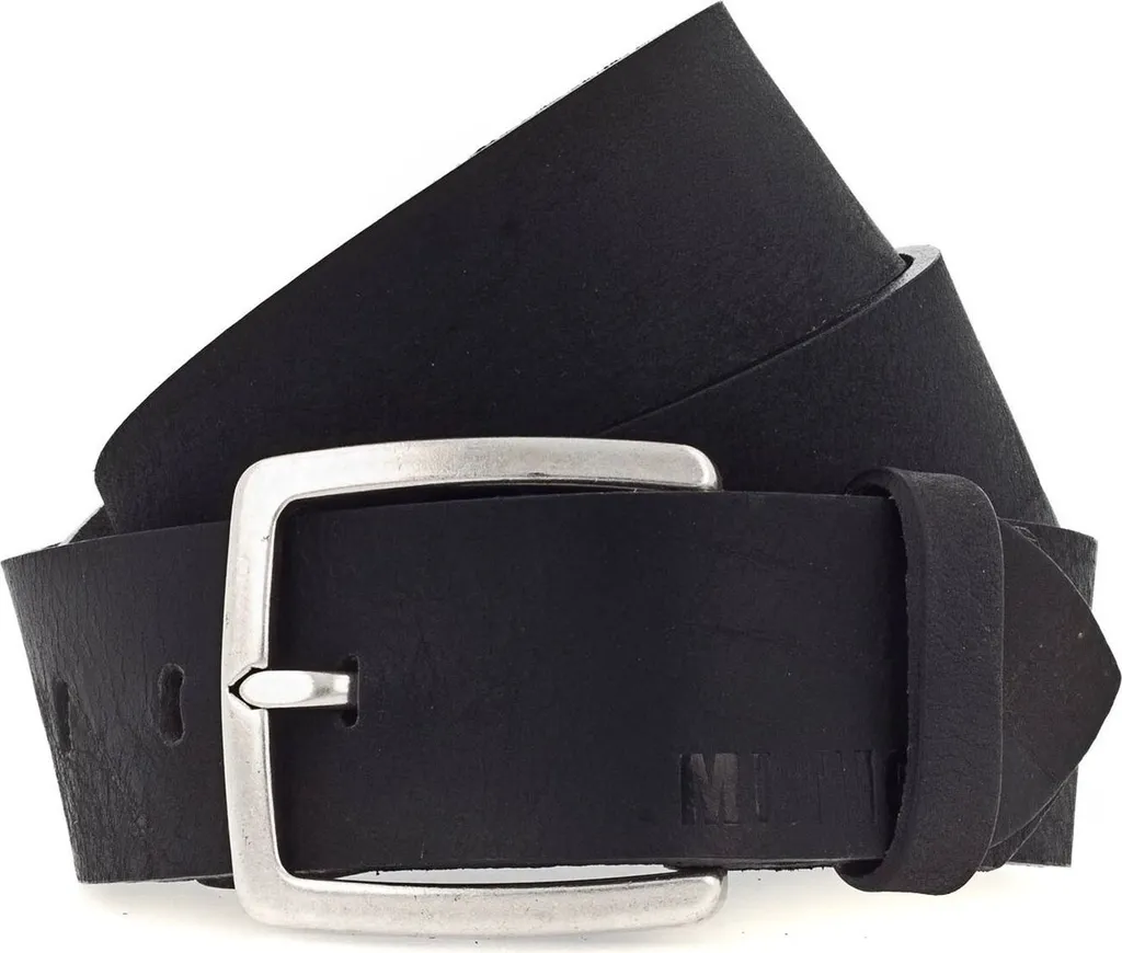 Mustang Leather Belt W95 Black 40mm | Cintura Robusta Lavoro e Jeans
