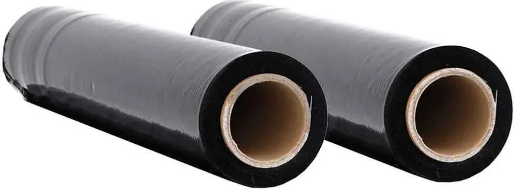 Film Étirable Anti-Vol et Anti-Poussière Noir 20 μm 50 cm - Lot de 2 Rouleaux