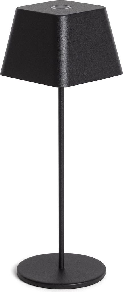 LED Tischlampe 1.2W Tragbar Aussen Aluminium mit wiederaufladbarem USB-Akku Willy Schwarz
