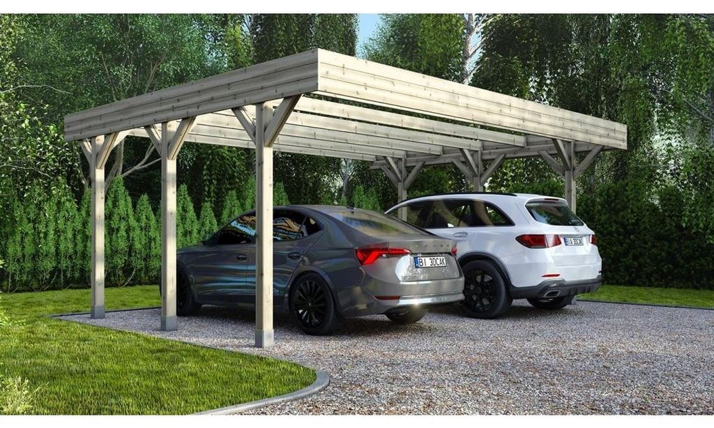 Carport Garagendach 6.06x5.03 m - 30.48 m2 Produktbild 