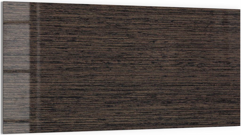 DEQORI Magnettafel Glas 100x50 cm 'Holz horizontal gemasert' beschreibbar Whiteboard