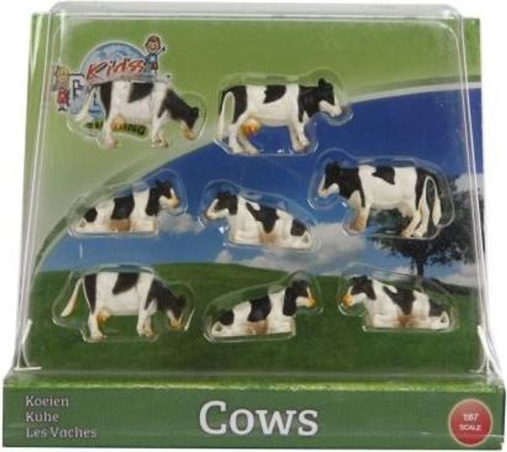 HIPO Krowy 1:87 czarno białe 8szt 571878 51348 Immagine del prodotto 