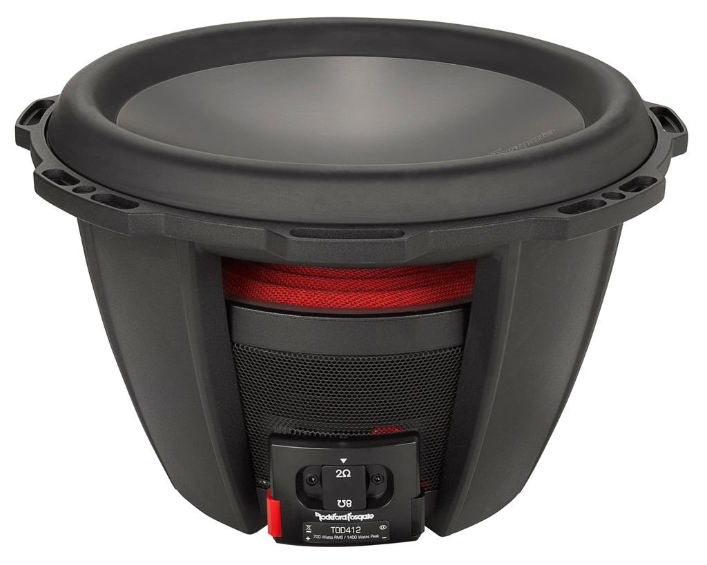 ROCKFORD FOSGATE POWER Subwoofer T0D412 30 cm Subwoofer Bassbox 1400 Watt
