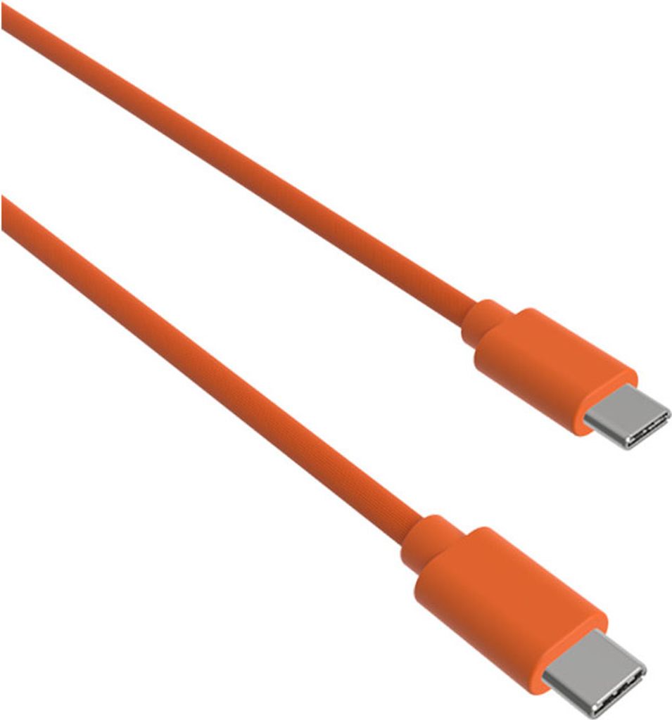 Jaym, USB-C auf USB-C Kabel 3A Laden & Synchronisation POP 1,5m, Orange
