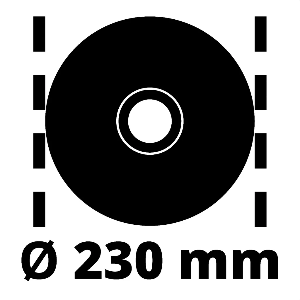 Meuleuse d'angle Einhell TE-AG 230 - Tronçonneuse disque 230 mm de 2350W - 9