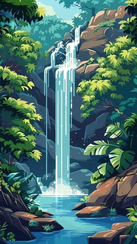 Habillage Mur Vide : Grand Tableau Paysage Diamant 40x70 cm Kit Complet