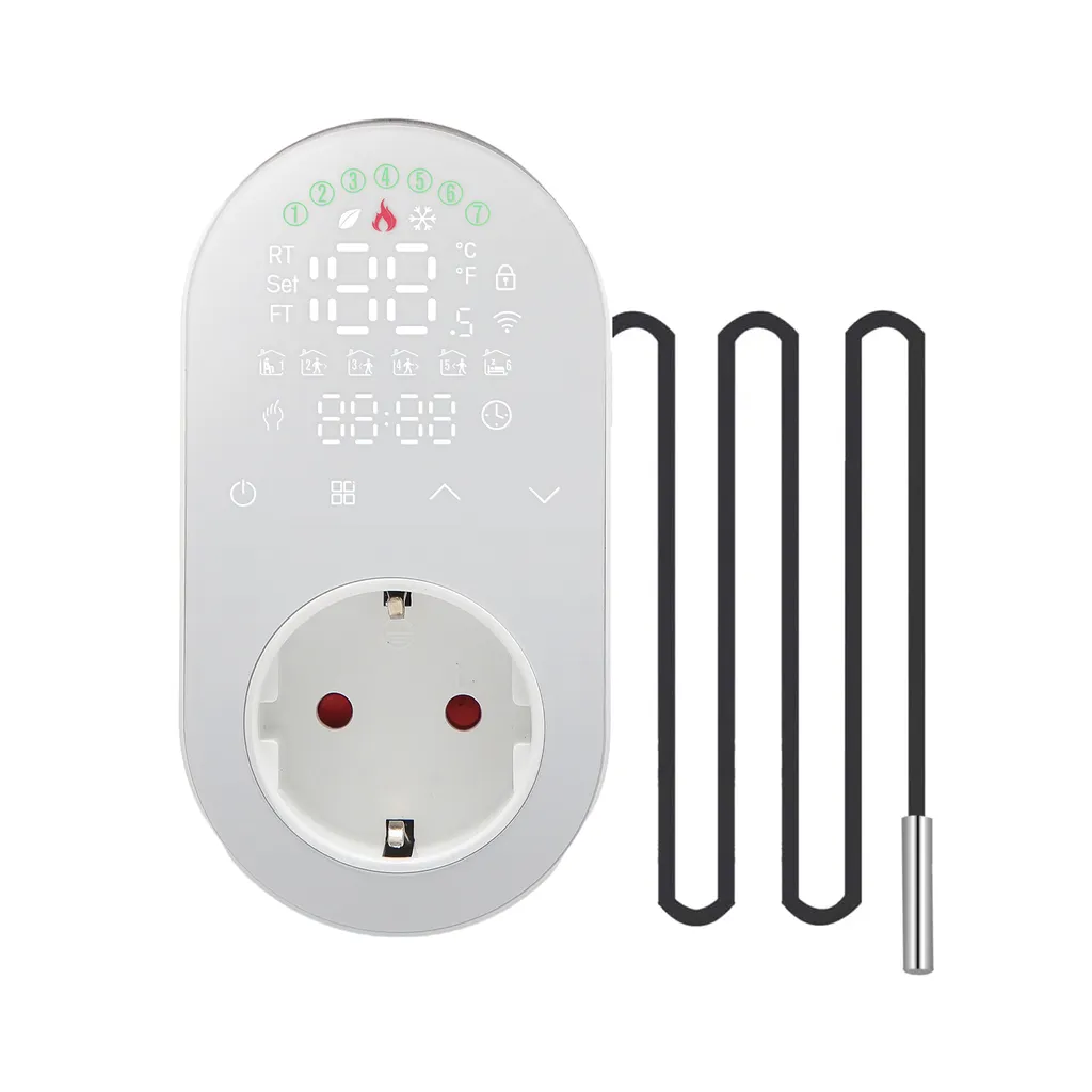 Thermostat Smart Touch LED blanc BHT12-EW - Plage 5-90℃ double mode