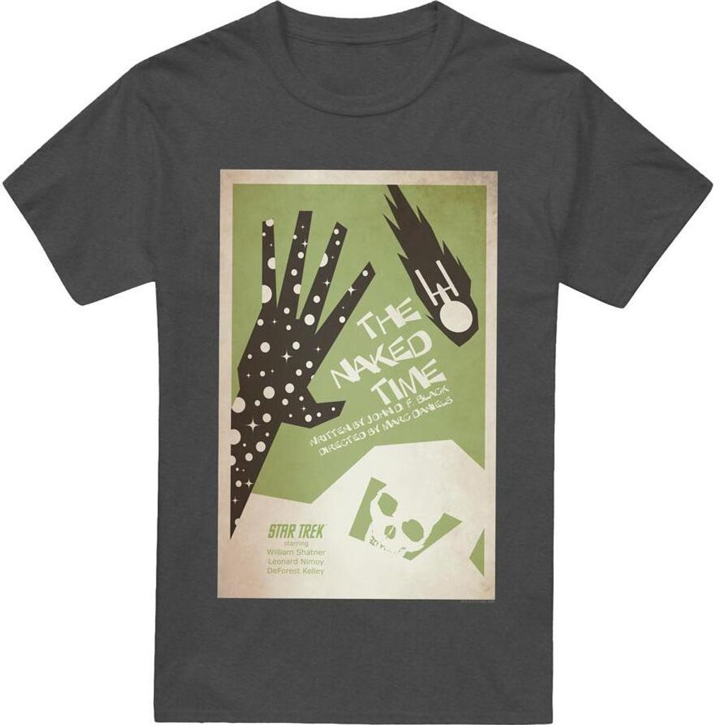 Star Trek - "The Original Series Episode 4" T-Shirt für Herren/Damen Uni TV17700 (XL) (Holzkohle)