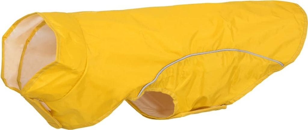 Hunde Regenmantel mit Reflexstreifen Polyester Gelb L