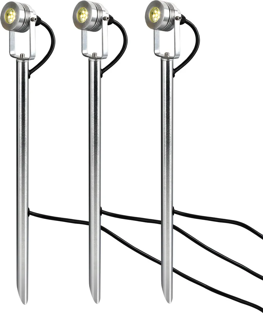 Éclairage de sol LED anti-éblouissement Spennymoor 0,1W lot de 6