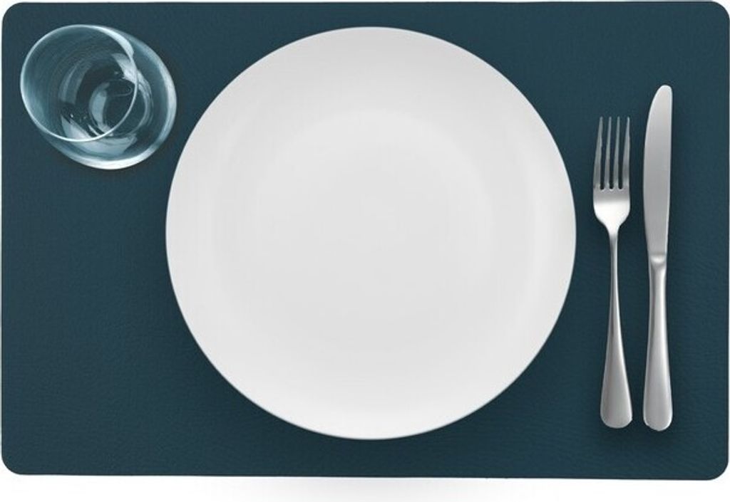 Tischset - Recyceltes Leder - 28,5 x 43,5 cm - 4 Stück - Grape