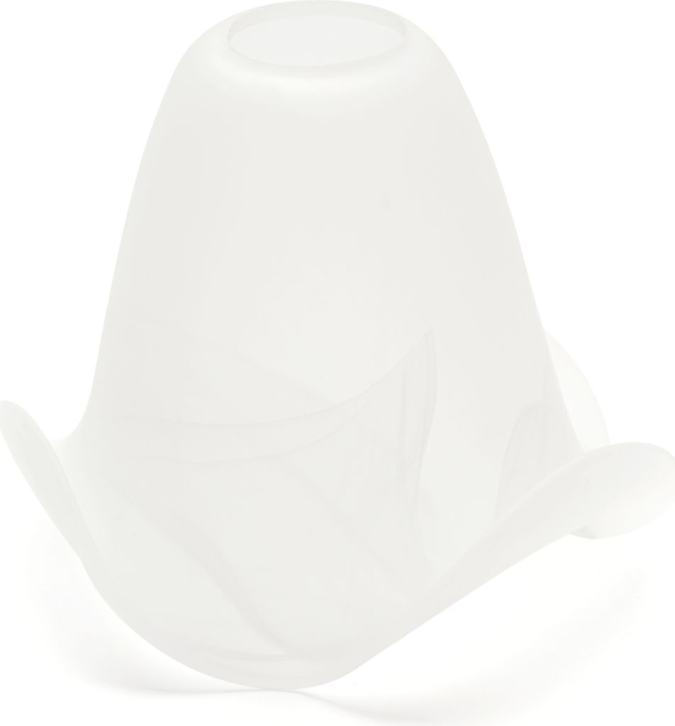 Ersatzglas Lampenschirm aus Glas Blütenform Alabaster Produktbild 