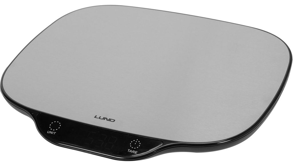 Bilancia da cucina in acciaio inossidabile 27 x 25 x 1,8 cm Immagine del prodotto 
