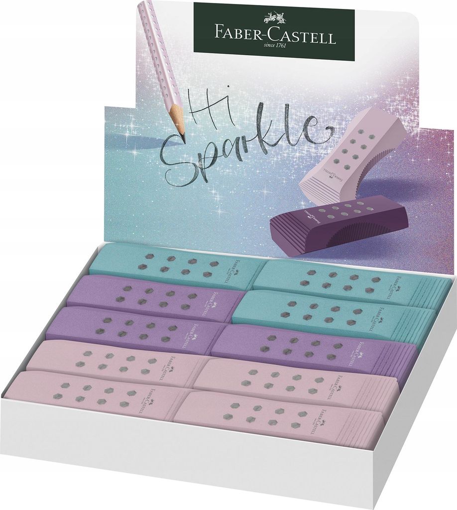Radierer Rollon Sparkle farbig sortiert Produktbild 