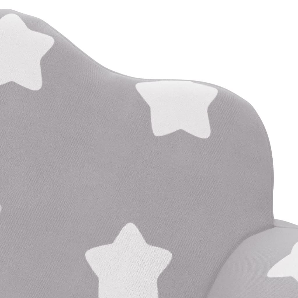 Best Möbel Kinder-Schlafsofa 2-Sitzer Hellgrau mit Sternen Produktbild 7