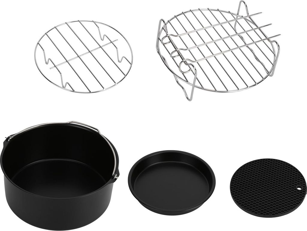 Fritteuszubeh?r Pizza Pan Cake Silicon Pad Spie?e Grill Rack Backschale fr 7in