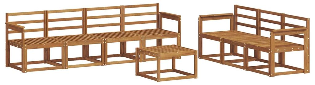 vidaXL Outdoor-Sofagarnitur 8 pcs Natur Massivholz Akazie