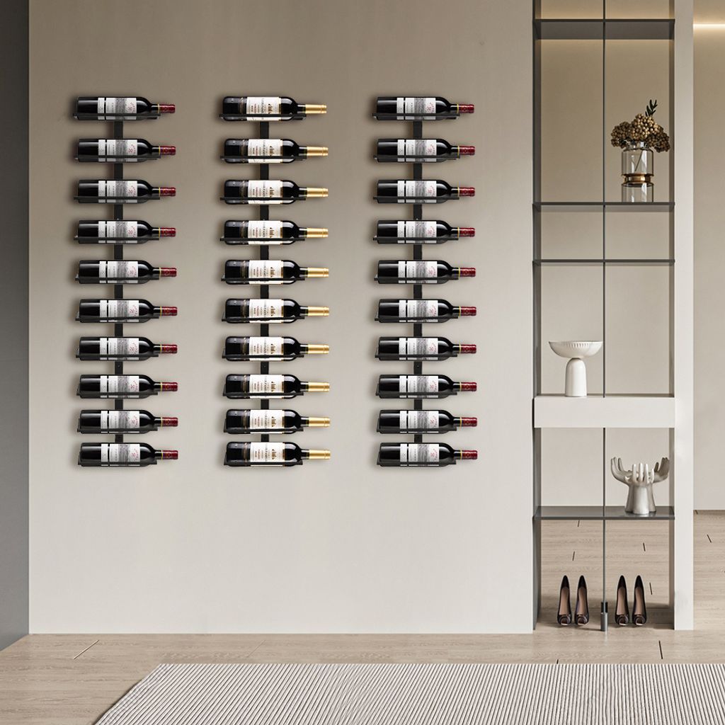 3x Weinregal aus Metall Flaschenhalter Flaschenregal Produktbild 