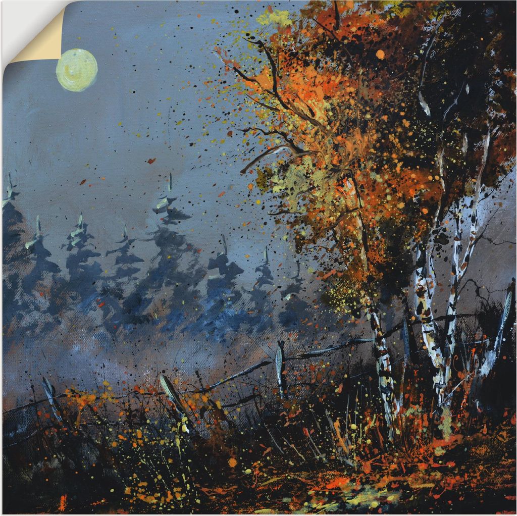 ARTland Wandbild, selbstklebend Im Wald Größe: 70x70 cm