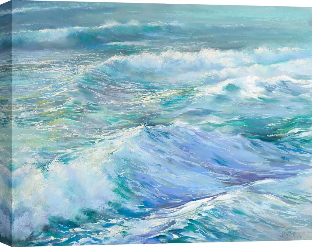 Décoration murale paysage marin sur toile - Tableau XL 120x90cm moderne