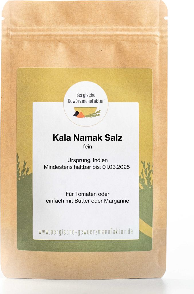 Kala Namak Salz. Das Salz mit dem Ei-Geschmack. Bekannt aus der veganen Küche
