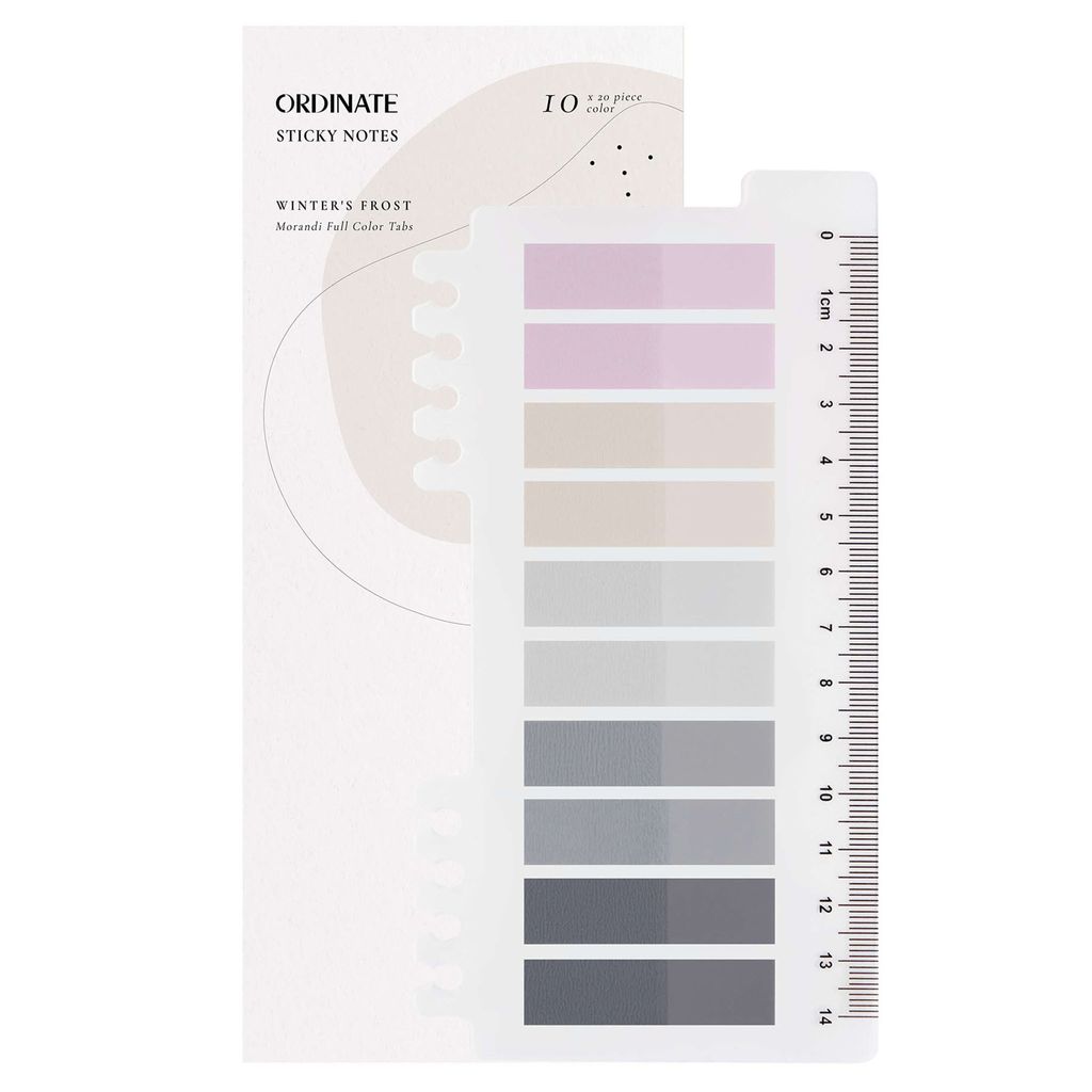 Ordinate Winter's Frost 200 Stück Haftnotizen Tabs, Gray Produktbild 