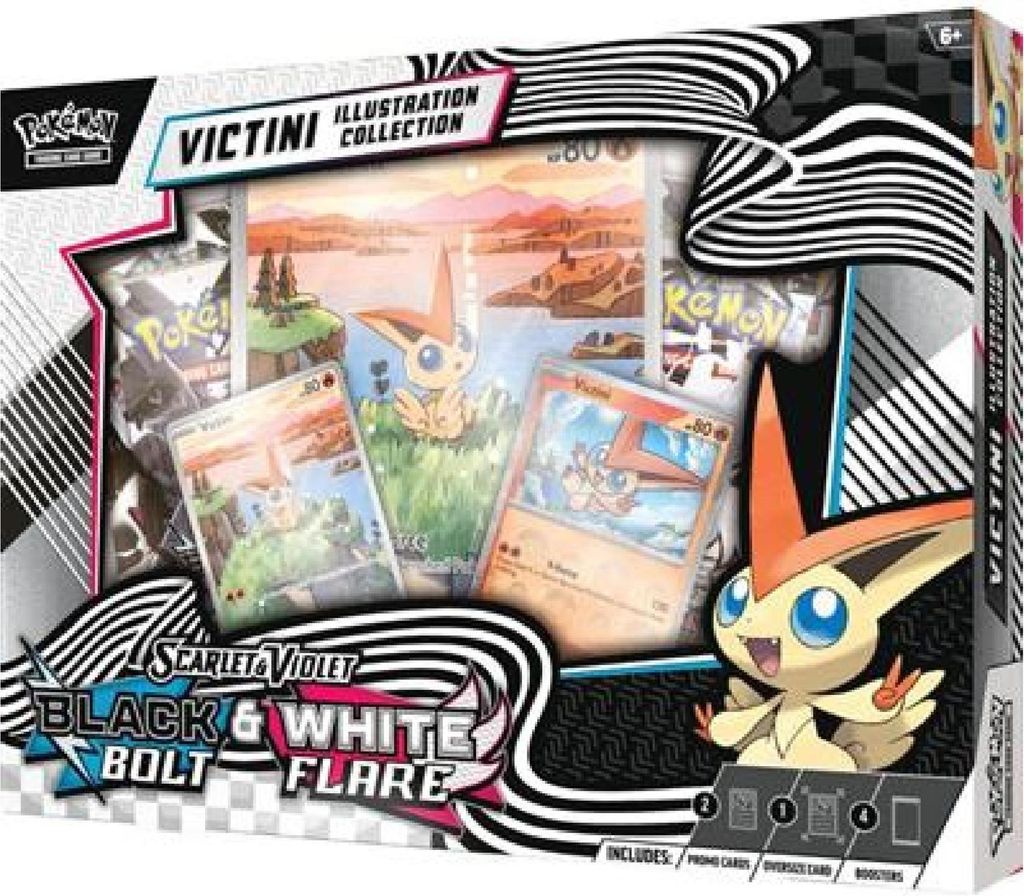 A Pokémon Victini Illustration Collection box.