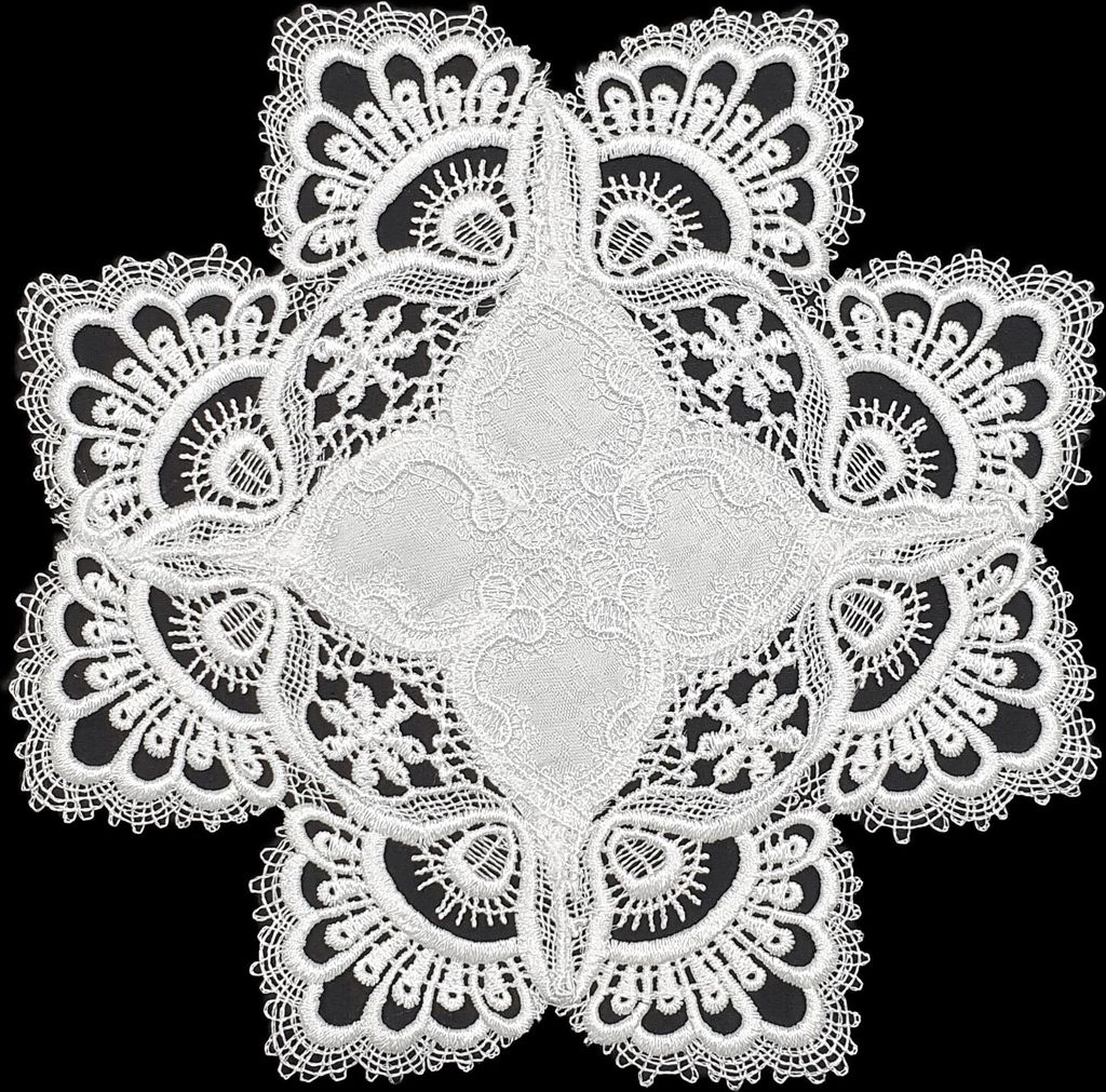 Textilhof Witte, Tischwäsche, Mitteldecke, Spitze, Weiß, Produktbild 