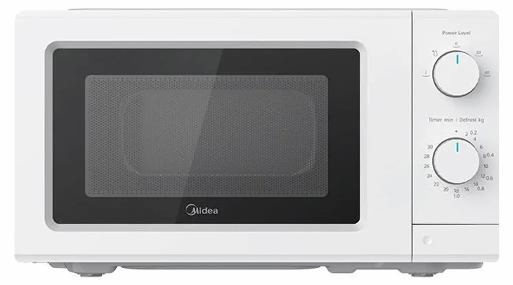 Four Micro-ondes de Cuisine 19L Midea Blanc pour Réchauffer et Décongeler