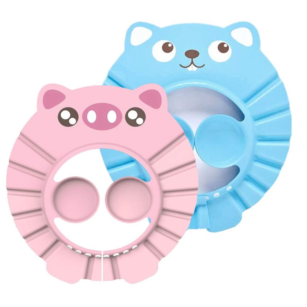 Augenschutz und Ohrenschutz Haarwaschhilfe Baby rosa Shampoo Schutz für Kinder 