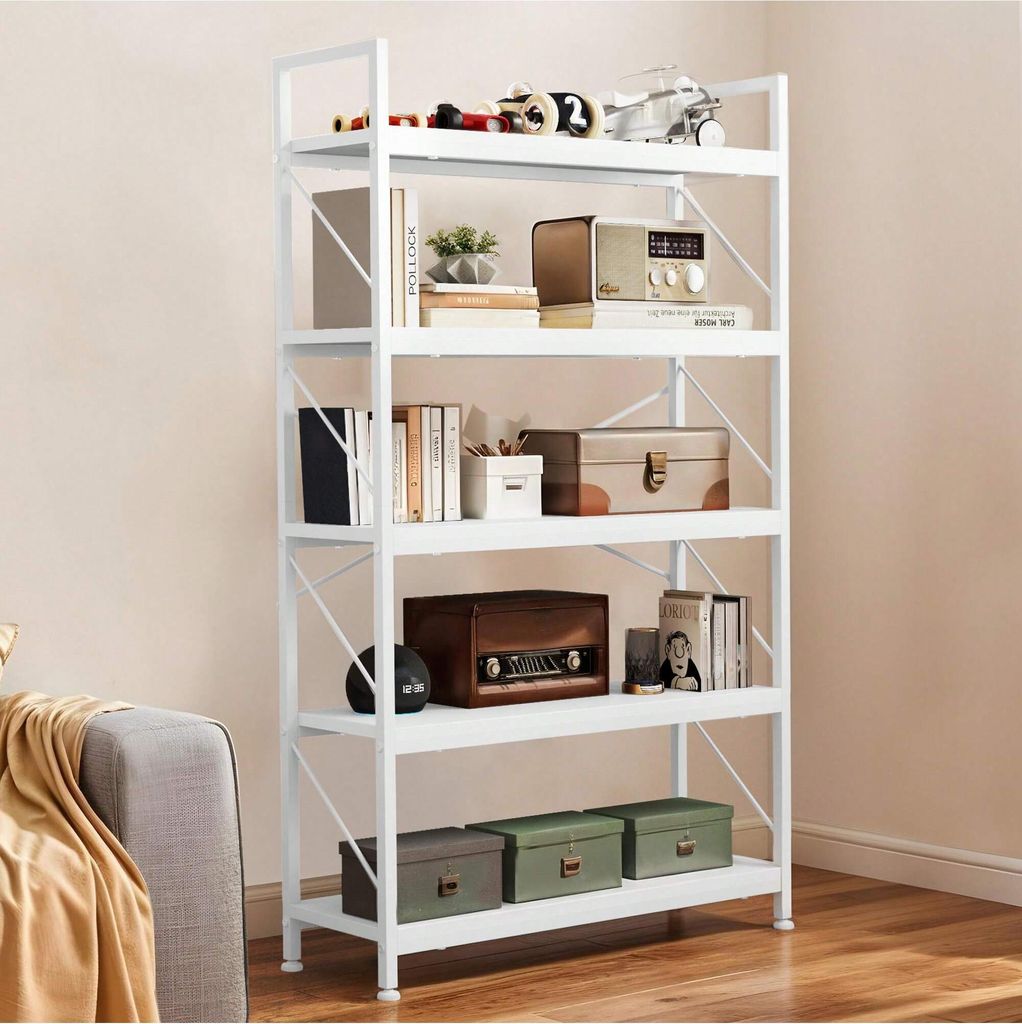 YITAHOME 5-Ebenen Industrielles Bücherregal, 80 x 30 x 158 Produktbild 
