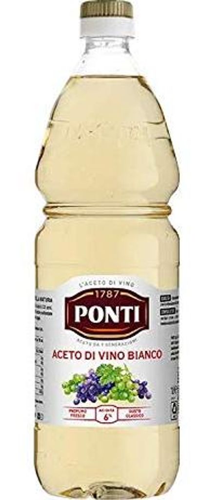 Ponti Aceto di Vino Bianco / italienischer Weissweinessig 6x 1L = 6L