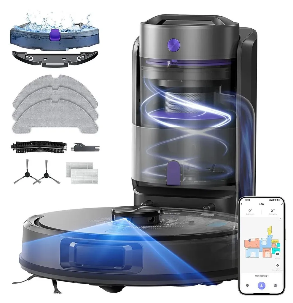 Aspirateur Robot sans Sac Laresar L30 avec Cartographie Multi-étages