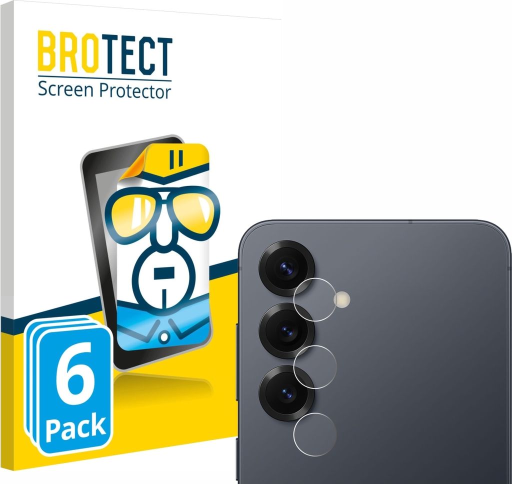 6x Für Samsung Galaxy S25 Enterprise Edition (NUR Kameraschutz) Schutzfolie BROTECT Displayschutz Display Schutz Folie Klar Transparent