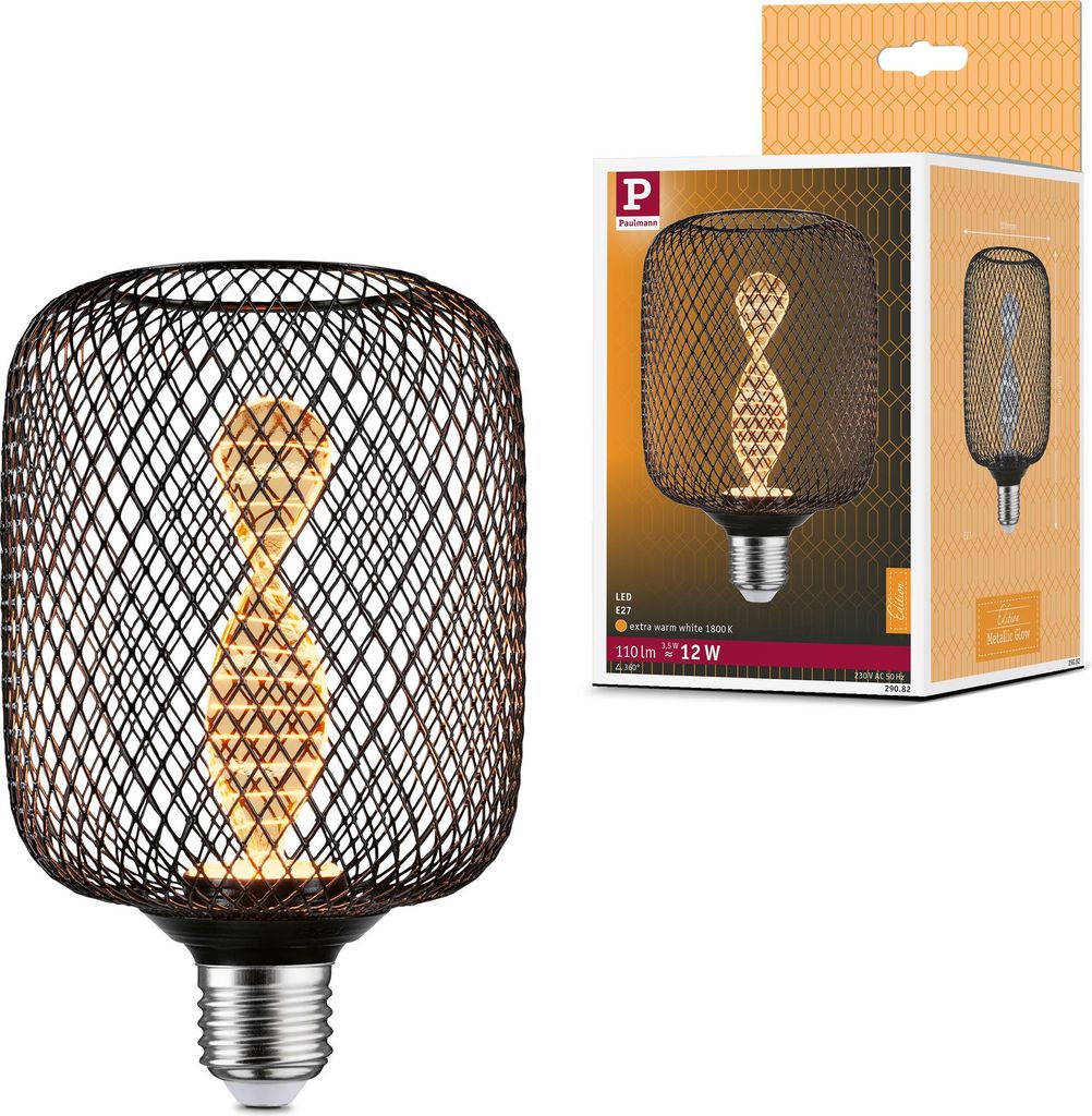 Paulmann Metallic Glow Standard 230V LED Leuchtmittel Zyl Helix
