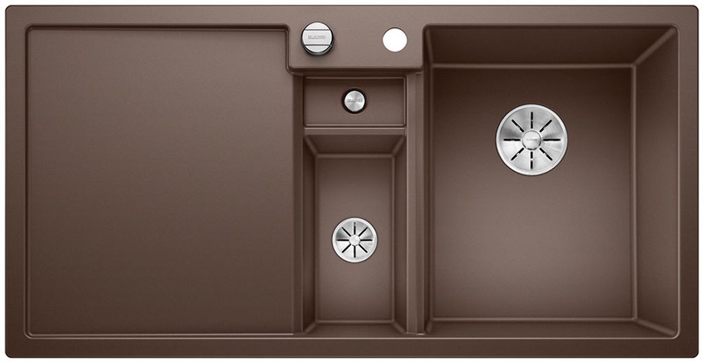 BLANCO COLLECTIS 6 S Einbauspüle / SILGRANIT / Cafe / Becken rechts / Excenter