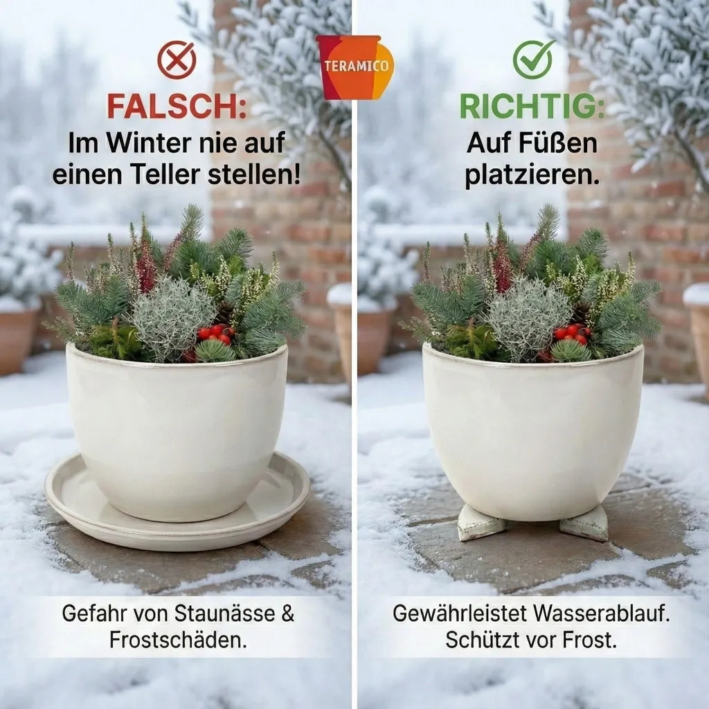 Support pot de fleurs céramique Ø 40 cm pour balcon et terrasse XXL - 8