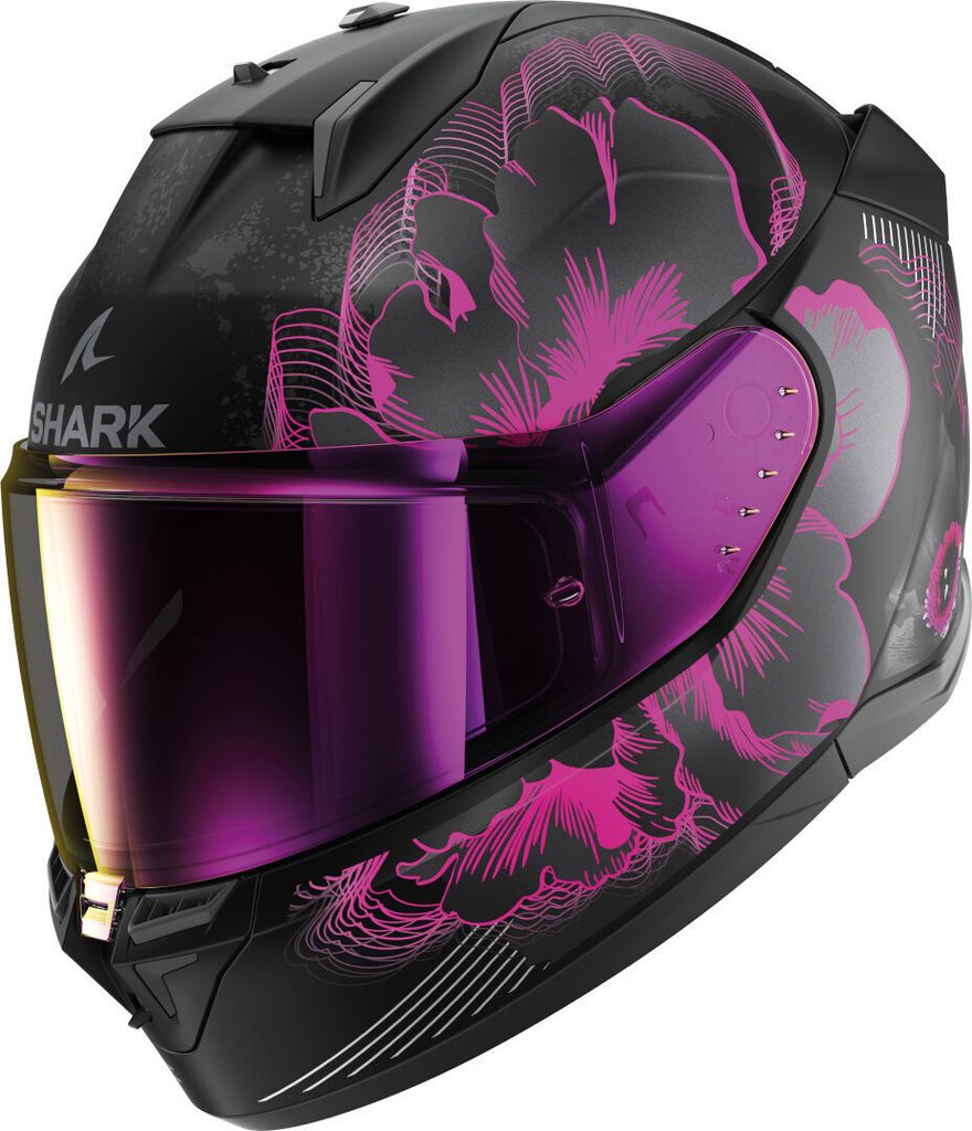 Shark D-Skwal 3 Mayfer Helm, schwarz matt/lila, M (57/58) Produktbild 