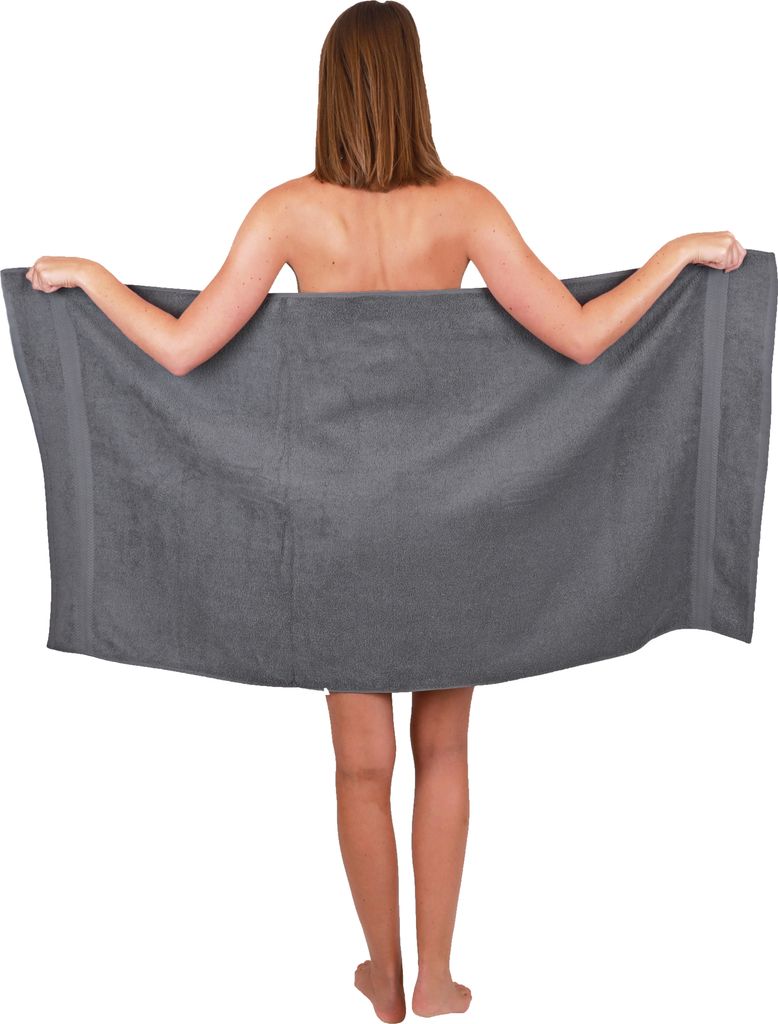Betz Premium Duschtuch 70×140 cm – 100% Baumwolle 470 g/m², saugstark & weich, Farbe anthrazit
