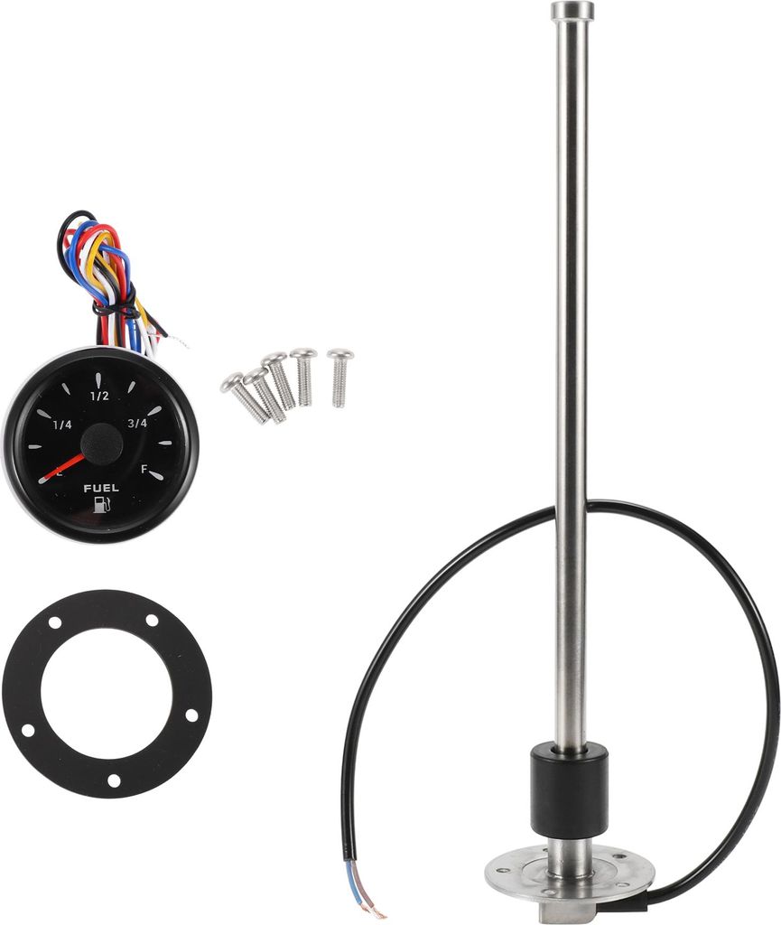 14.17" Kraftstoff-Sendeinheit und Messgerätesatz Boot Kraftstoff-Sendeinheit Marine Kraftstoff-Sender Einheit Metall 1 Satz 0-190 Ohm