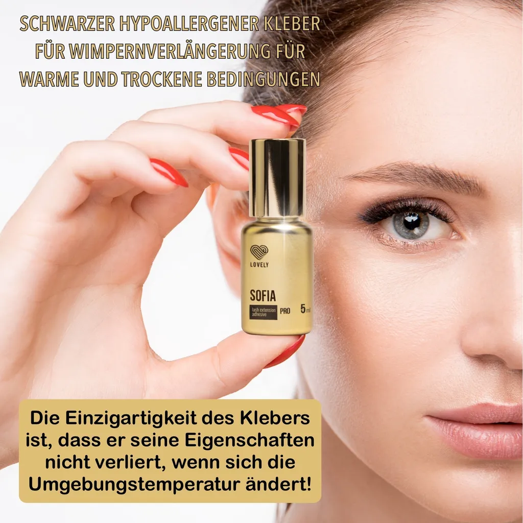 Colle Sofia Lovely 5ml à séchage rapide pour extensions de cils durables - 6