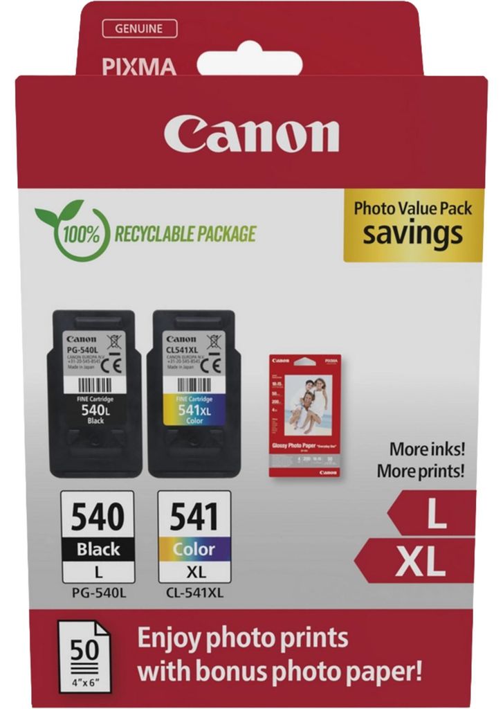 Canon PG-540L+CL-541XL Photo Value Pack Image du produit 
