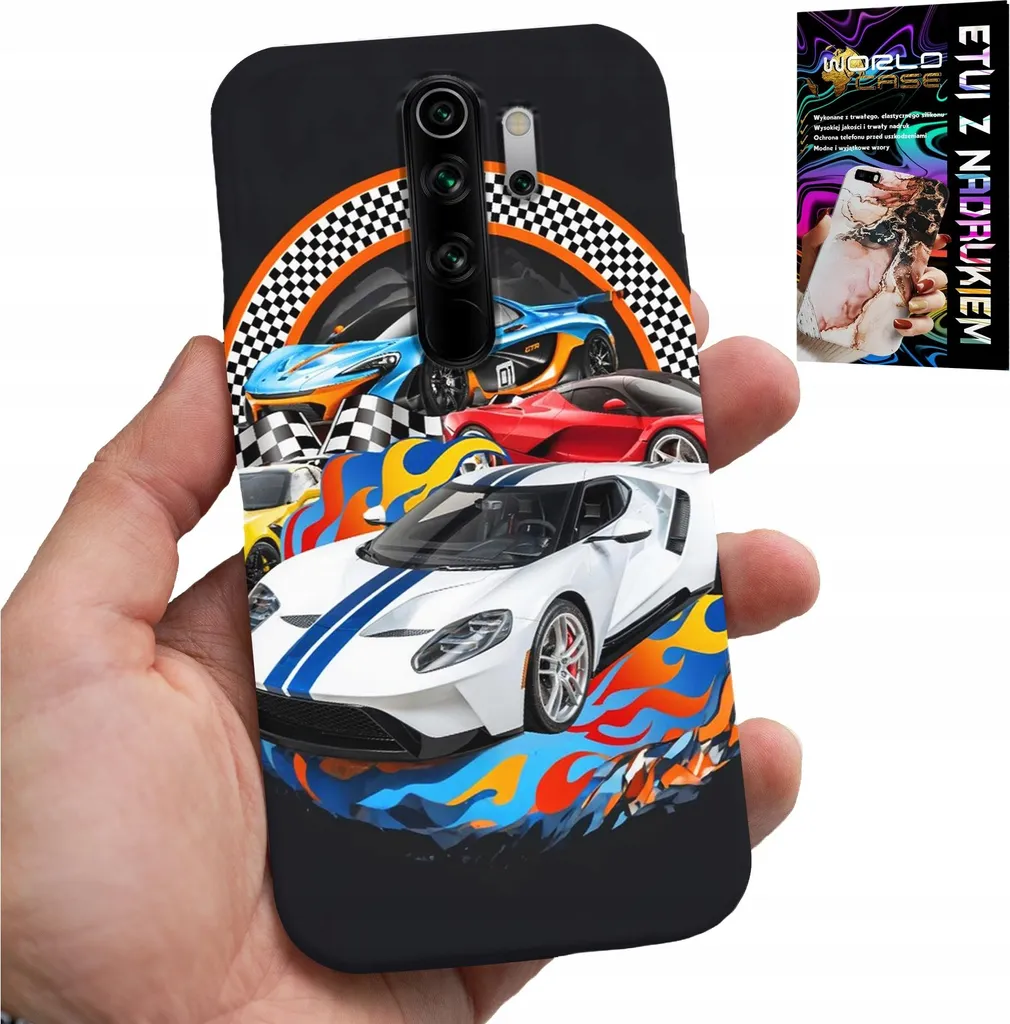 Custodia Xiaomi Redmi 9 Design Auto Sportiva con Vetro | Look Esclusivo