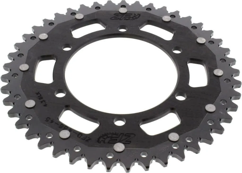 Pignon ZF 45 dents 520 noir ZFD-486-45-BLK pour chaîne de moto